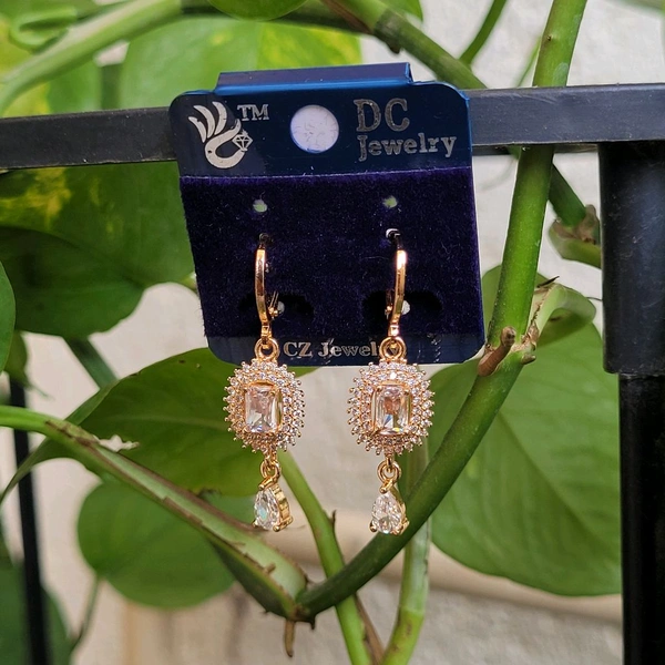 Premium Quality Rose Gold Ear Hanging Hoop Model - PDC023