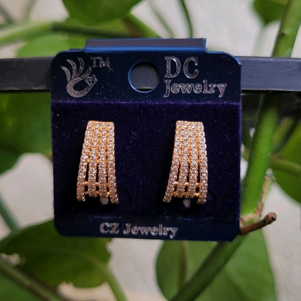 Premium Quality Rose Gold Ear Hanging Hoop Model - PDC024