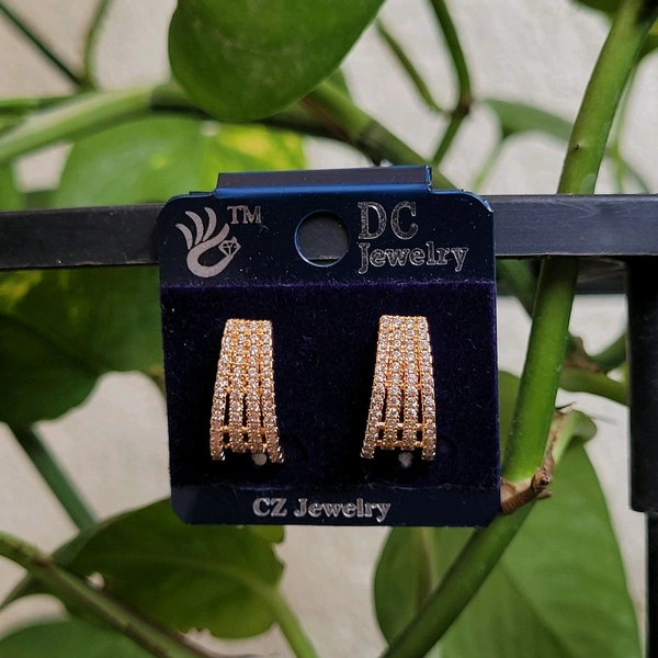 Premium Quality Rose Gold Ear Hanging Hoop Model - PDC024