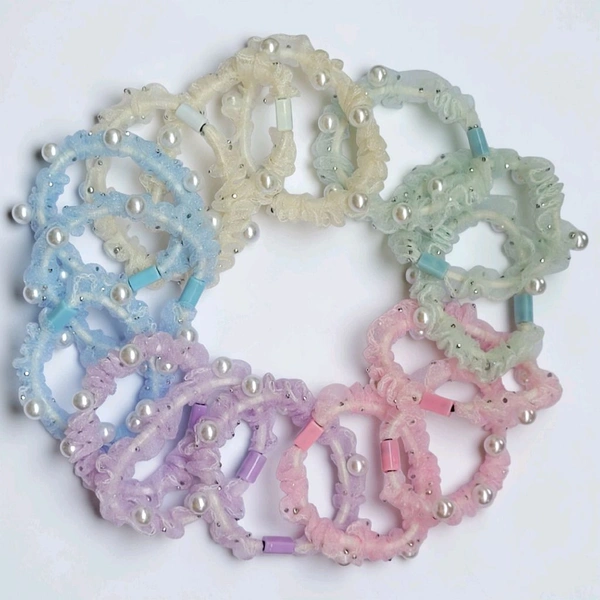 Beautiful Hair Band With Perals 1pc