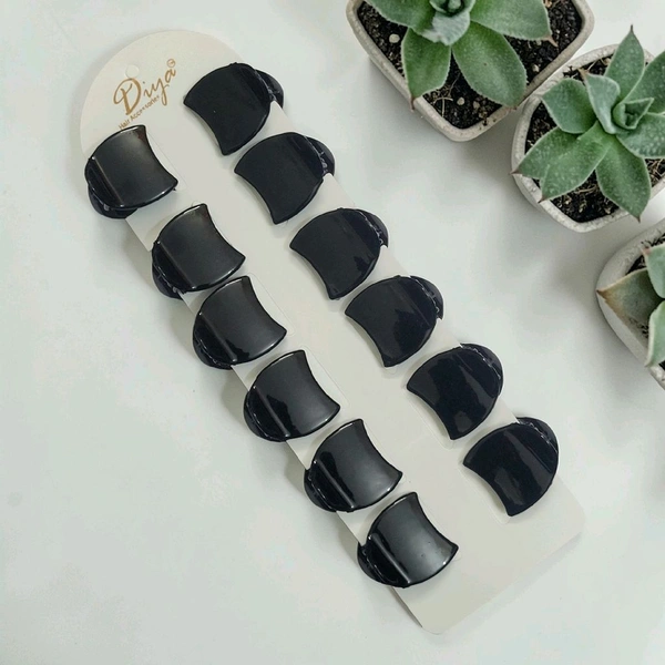 Small Balck Hair Clip - P559