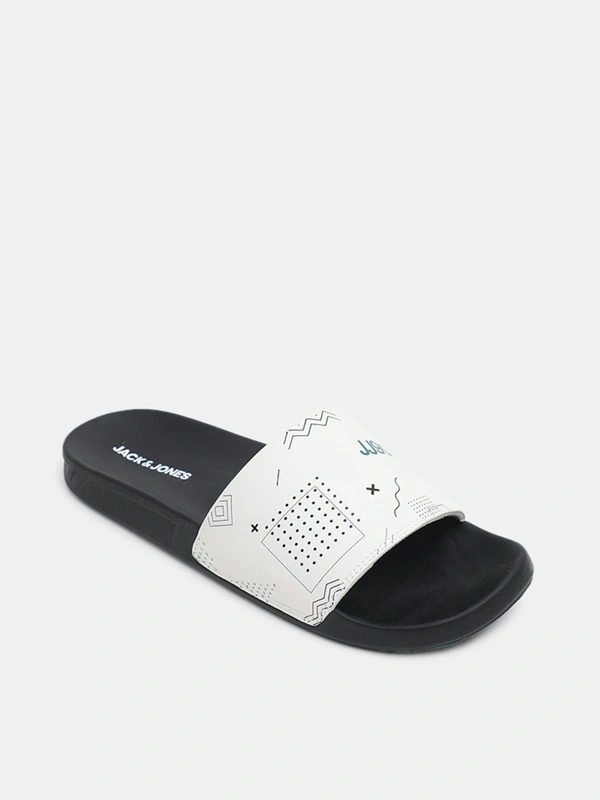 White & Black Doodle Print Sliders