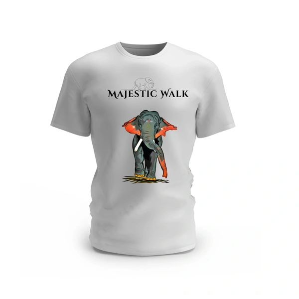 Majestic Walk Elephant Cotton T-shirt 