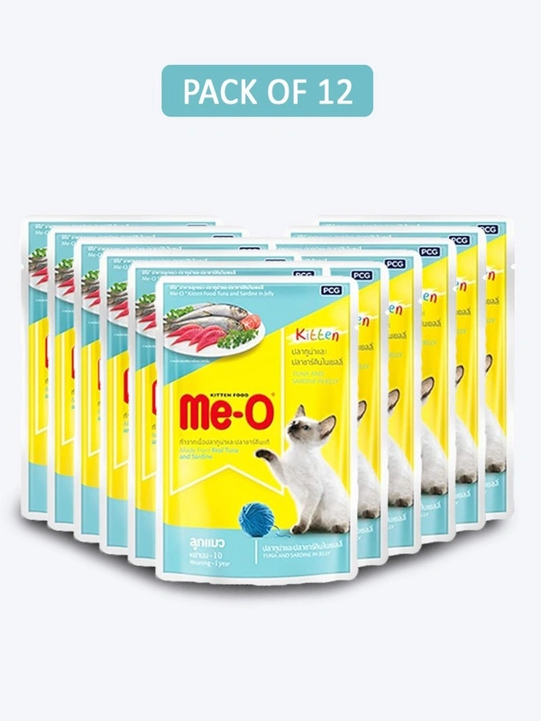 Me-O Kitten Tuna in Gravy 80gm(Pack of 12)