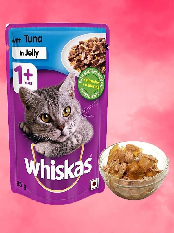 Whiskas Tuna in Jelly Adult 80gm (Pack of 12)