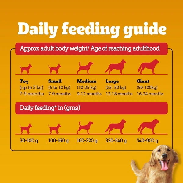  Pedigree Puppy Dry Dog Food, Chicken & Milk, 3 kg