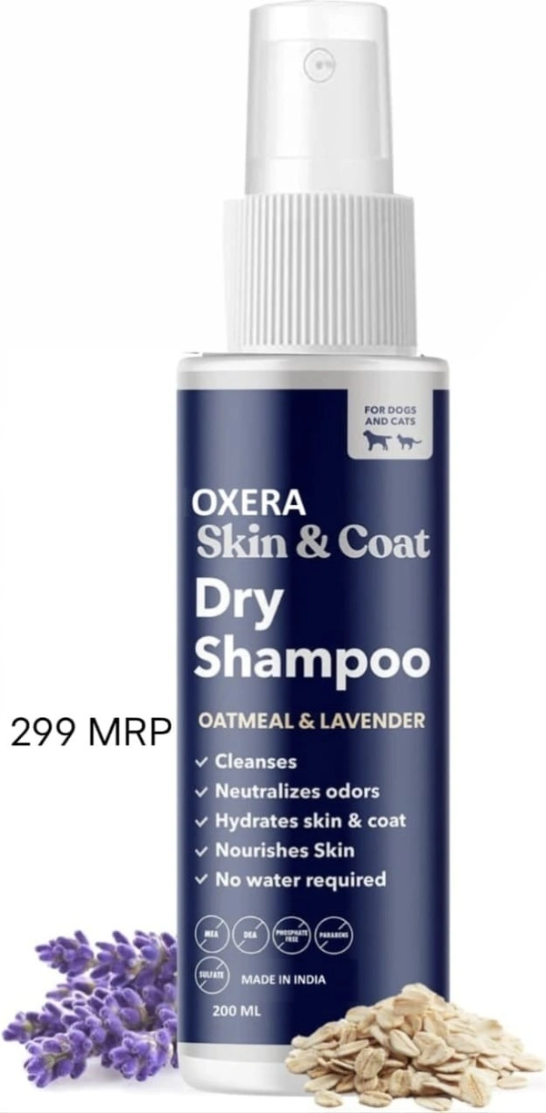 Dog & Cat Skin & Coat Dry Shampoo OATMEAL & LAVENDER