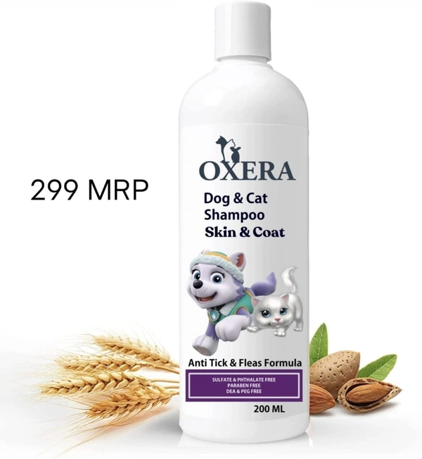 Dog & Cat Shampoo Skin & Coat Anti Tick @ Fleas Formula