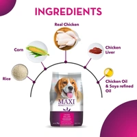 Maxi Adult Dry Dog Food, Chicken and Liver, 20 kg Pack