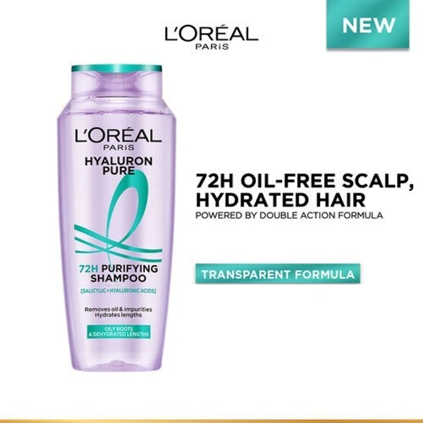  Loréal Paris Hyaluron Pure 72H Purifying Shampoo, 340 ml 