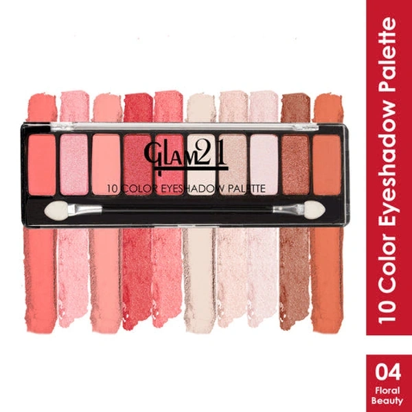 Glam 21 10 Color Eyeshadow Palette COLOR: FLORAL BEAUTY