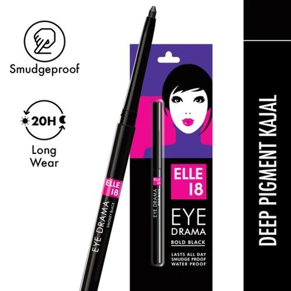 Elle 18 Eye Drama Kajal , 0.35 gm 