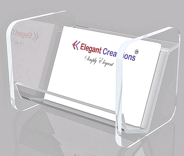 Crystal Clear cast Acrylic Business Card Holder Square