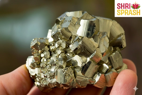 Pyrite Stone Original Cluster Samples - High Energy Natural Iron Pyrite Stone Gold Rock Reiki Crystal Used for Increased Willpower and Manifestation (Pyrite 80-120 Gram)