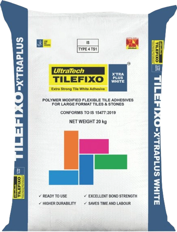 TileFixo X'TRAPLUS WHITE - 10 KG, White
