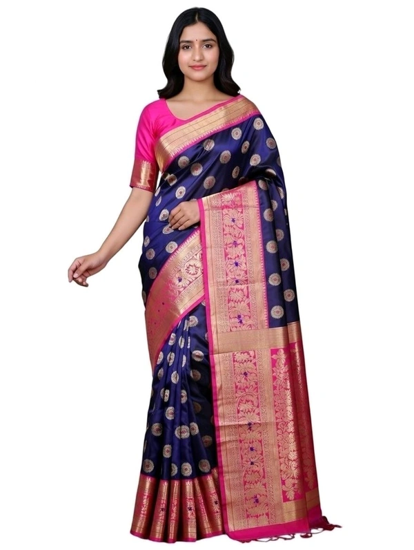 Charu Silk Saree in Cherry Pie Colour with Blouse Piece – Elegant Party Wear Saree