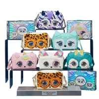 Little Winking Elf Interactive Pet Purse – Animated Eyes & Sounds Crossbody Handbag for Girls - Pink