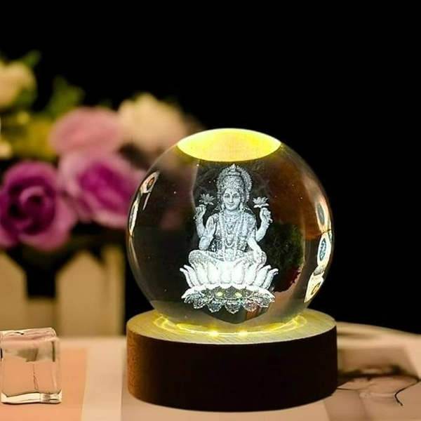 3D Galaxy Crystal Ball Night Lamp|Creative Engraved Night Light