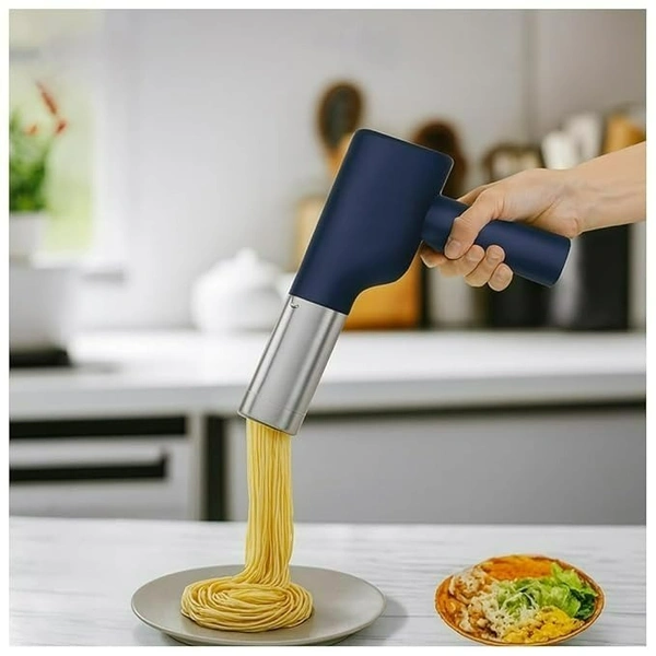 Automatic Noodle Maker with 5 Moulds | Cordless Type-C Idiyappam & Pasta Maker | Portable Handheld Noodle Press (Only White Color Available)