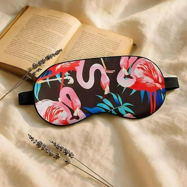 Sleeping Eye Mask with Gel – Polyester Eye Shade for Insomnia & Relaxation ( Random Design)