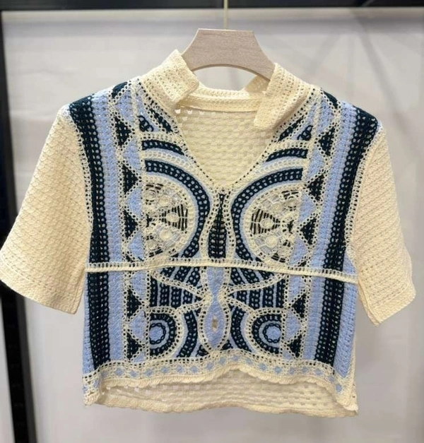 Crochet Knit Top