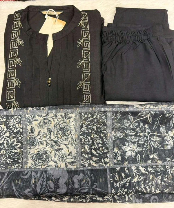 Black & White Printed Suit - XXL