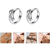 Hug Rings Combo of 2 - Free Size