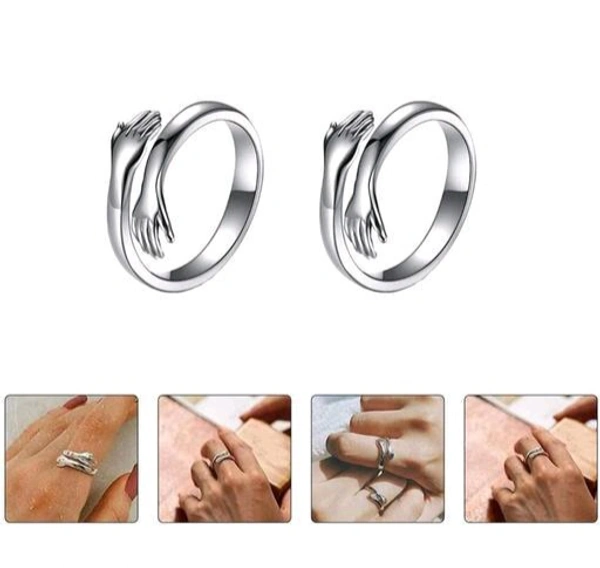 Hug Rings Combo of 2 - Free Size