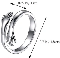 Hug Rings Combo of 2 - Free Size