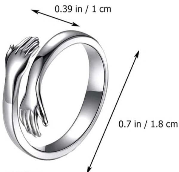 Hug Rings Combo of 2 - Free Size