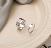 Couples Heart Shaped Rings - 13