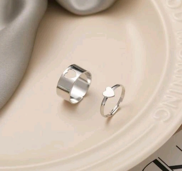 Couples Heart Shaped Rings - 13