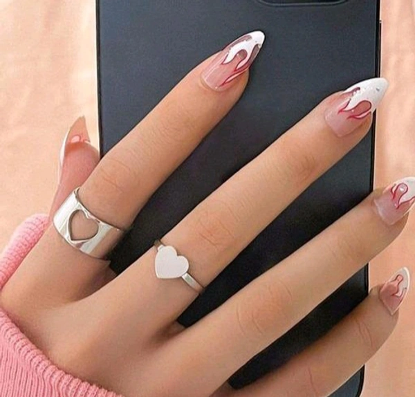 Couples Heart Shaped Rings - 13
