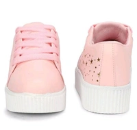 Casual Shoes - Pink Lace, 3
