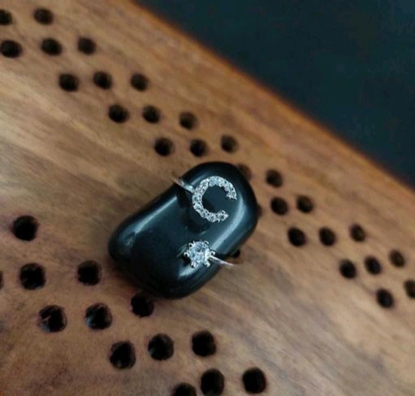 C Letter Ring - Free Size