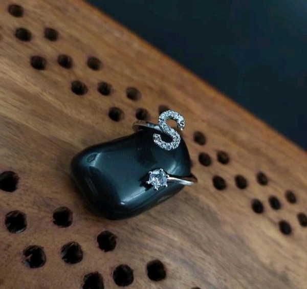 S Letter Ring - Free Size