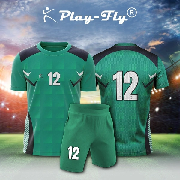 Green printed jersey set with pant (pack of 15)