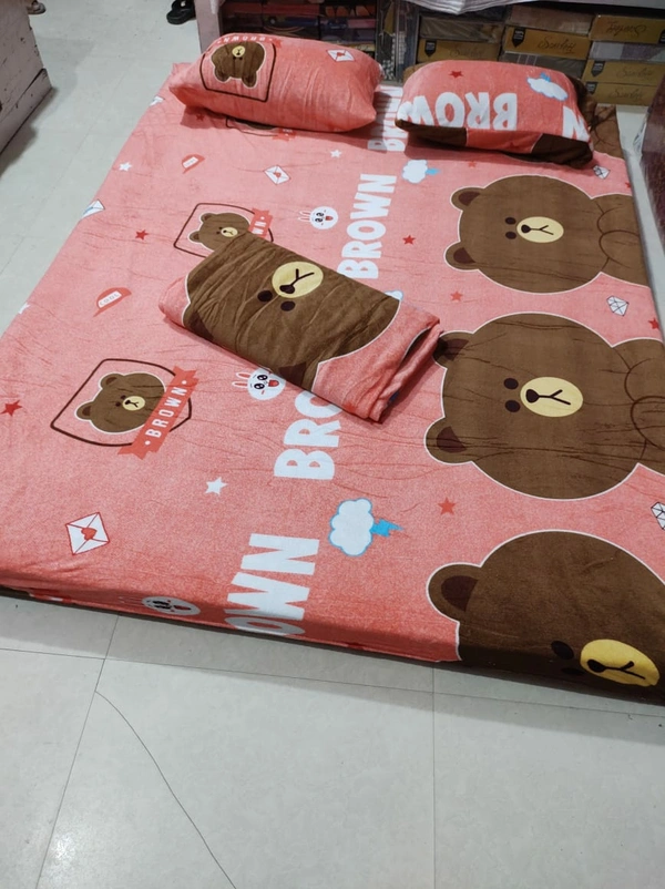 Fleece Bedsheet Non Cotton King Size - All, King Size
