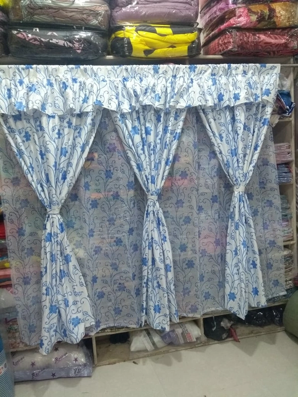 Curtains Three Part Net - Mixed, Door and Window size