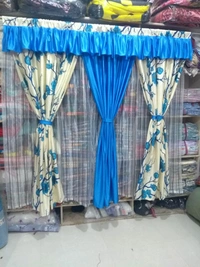 Curtains Three Part Net - Mixed, Door and Window size