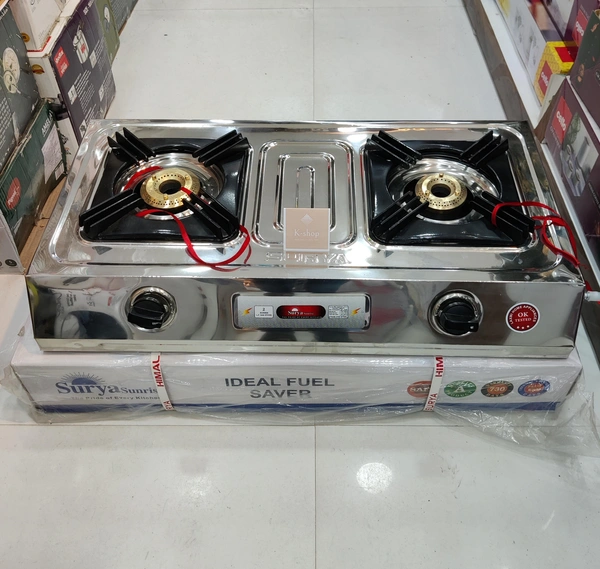 Surya Gas Stove 2Burner Steel