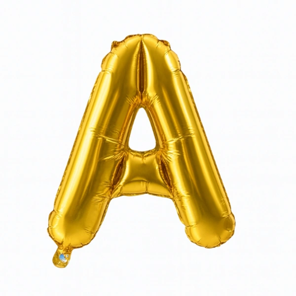 14 Inch Golden Letter “A” Foil Balloon