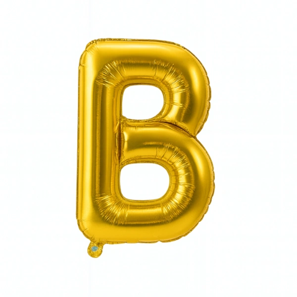 14 Inch Golden Letter “B” Foil Balloon