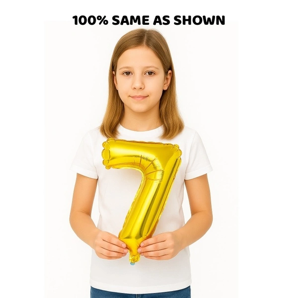 32-Inch Gold Number 7 Foil Balloon