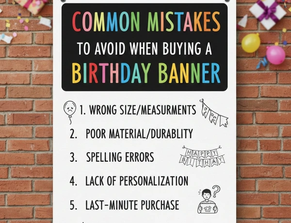 Common Mistakes to Avoid While Buying a Birthday Banner Poster