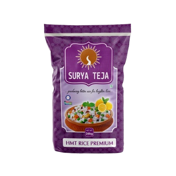 Surya Teja Premium HMT Rice 10kg in Hyderabad | Best Quality Rice