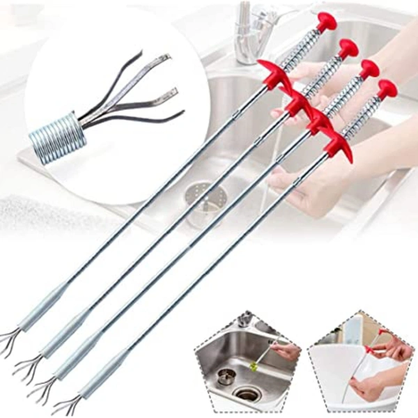 Metal Wire Brush Sink Cleaning Hook Sewer Dredging Device