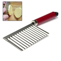 Crinkle Cut Knife Potato Chips Cutter With Wavy Blade