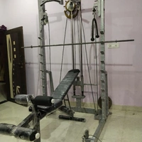 Gym Machine For Multipurpose Excersize Shoulder, Legs, Chinups And Pullups, Bicep Curls, And, Barbell, Abs.All Excercise Can Be Done On It  