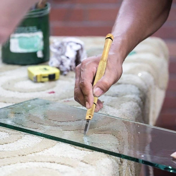 Metal glass Cutter (Gold Colour)